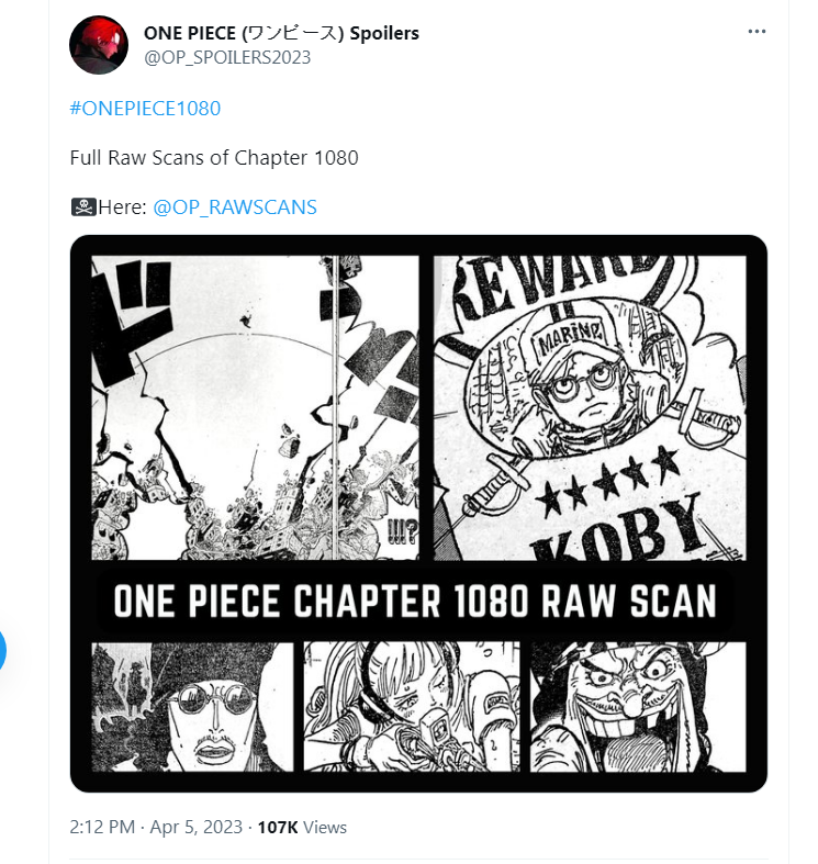 One Piece Chapter 1080